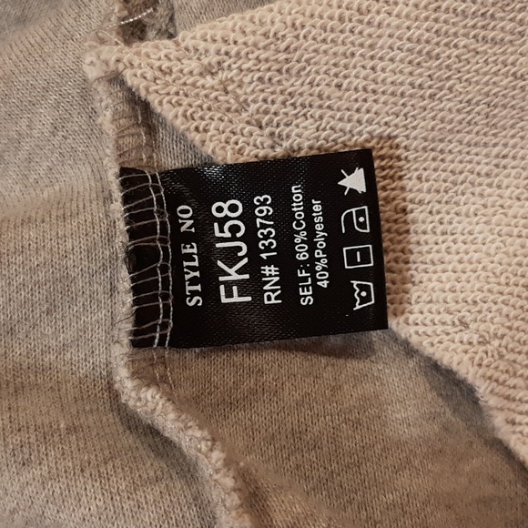 POL Grey French Terry Button-Up Jacket (Large) - Picture 10 of 10